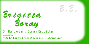brigitta boray business card